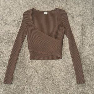 LuxeLoft Slim Wrap Sweater
